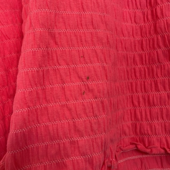 Denim&Co Vibrant Coral Textured Blouse size 2X - Picture 6 of 7